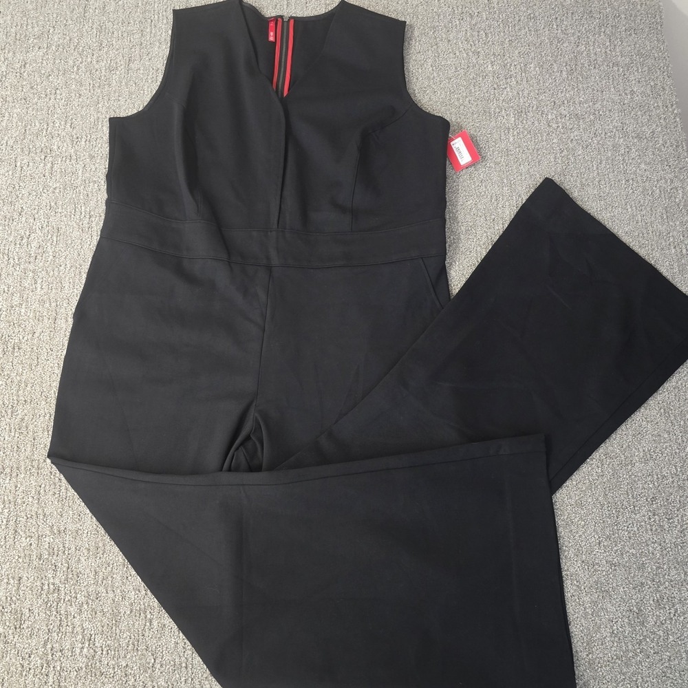 SPANX Black Sleeveless Jumpsuit